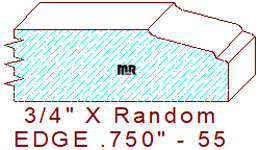 Edge Moulding 3/4" - 55 Edge Moulding 3/4" - 55