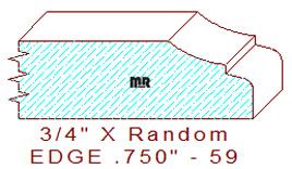 Edge Moulding 3/4" - 59 Edge Moulding 3/4" - 59