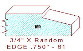 Edge Moulding 3/4" - 61 Edge Moulding 3/4" - 61