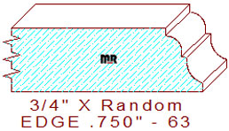 Edge Moulding 3/4" - 63 Edge Moulding 3/4" - 63