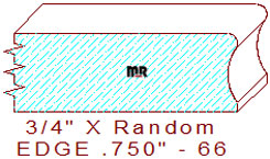 Edge Moulding 3/4" - 66 Edge Moulding 3/4" - 66