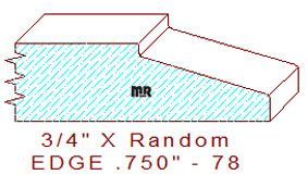 Edge Moulding 3/4" - 78 Edge Moulding 3/4" - 78