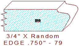 Edge Moulding 3/4" - 79 Edge Moulding 3/4" - 79