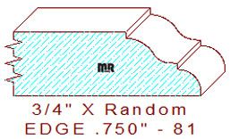 Edge Moulding 3/4" - 81 Edge Moulding 3/4" - 81