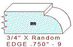 Edge 3/4" - 9 Edge 3/4" - 9