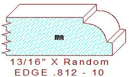 Edge Moulding 13/16" - 10 Edge Moulding 13/16" - 10