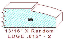 Edge Moulding 13/16" - 2 Edge Moulding 13/16" - 2