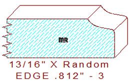 Edge Moulding 13/16" - 3 Edge Moulding 13/16" - 3