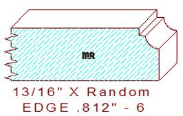 Edge Moulding 13/16" - 6 Edge Moulding 13/16" - 6