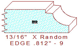 Edge Moulding 13/16" - 9 Edge Moulding 13/16" - 9