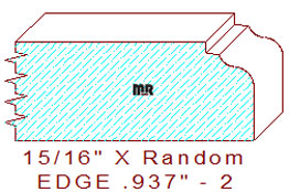 Edge Moulding 15/16" - 2 Edge Moulding 15/16" - 2