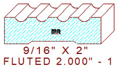 Fluted 2" - 1 Fluted 2" - 1