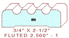 Fluted 2-1/2" - 1