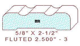 Fluted 2-1/2" - 3 Fluted 2-1/2" - 3
