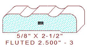 Fluted 2-1/2" - 3