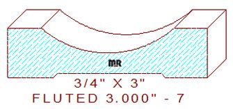 Fluted Moulding 3" - 7
