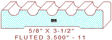 Fluted Moulding 3-1/2" - 11