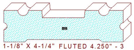 Fluted Moulding 4-1/4" - 3