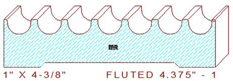 Fluted Moulding 4-3/8" - 1