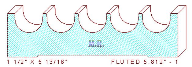 Fluted Moulding 5-13/16" - 1