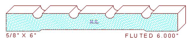 Fluted Moulding 6" Fluted Moulding 6"