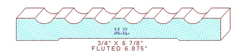 Fluted Moulding 6-7/8"