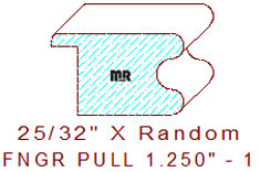 Finger Pull Moulding 1-1/4" - 1