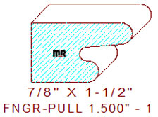 Finger Pull 1-1/2" - 1 Finger Pull 1-1/2" - 1