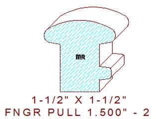 Finger Pull 1-1/2" - 2 Finger Pull 1-1/2" - 2