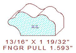 Finger Pull Moulding 1-19/32" 