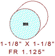 1-1/8" Full Round 1-1/8" Full Round