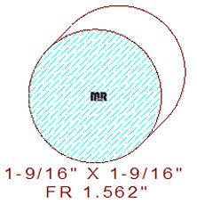 1-9/16" Full Round 1-9/16" Full Round