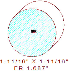1-11/16" Full Round 1-11/16" Full Round