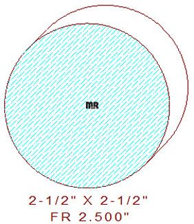 2-1/2" Full Round 2-1/2" Full Round