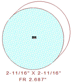 2-11/16" Full Round 