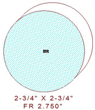 2-3/4" Full Round 2-3/4" Full Round