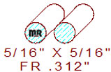 5/16" Full Round 5/16" Full Round
