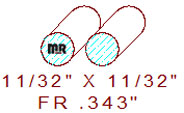 11/32" Full Round 11/32" Full Round