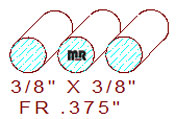 3/8" Full Round 3/8" Full Round
