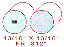 13/16" Full Round 13/16" Full Round