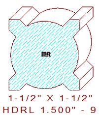 Handrail Baluster 1-1/2" - 9