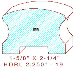 Handrail 2-1/4" - 19 Handrail 2-1/4" - 19
