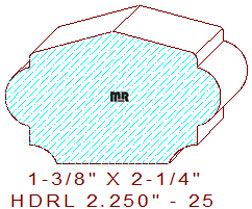 Handrail 2-1/4" - 25 Handrail 2-1/4" - 25
