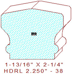Handrail 2-1/4" - 38