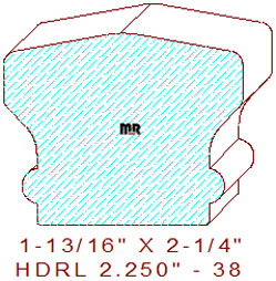 Handrail 2-1/4" - 38