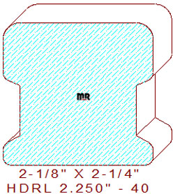 Handrail 2-1/4" - 40 Handrail 2-1/4" - 40