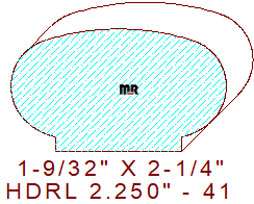 Handrail 2-1/4" - 41 Handrail 2-1/4" - 41