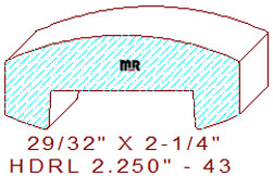 Handrail 2-1/4" - 43 Handrail 2-1/4" - 43