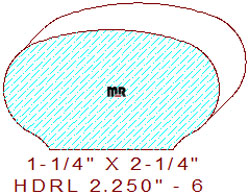 6042 Handrail 2-1/4" - 6