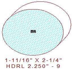 Handrail 2-1/4" - 9 Handrail 2-1/4" - 9